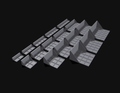 Honeycomb storage wall (HWS) gridfinity shelves