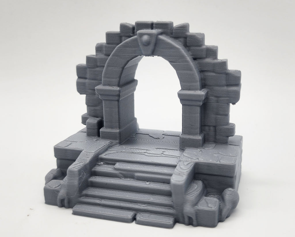 Open Stone Arch Entrance Miniature