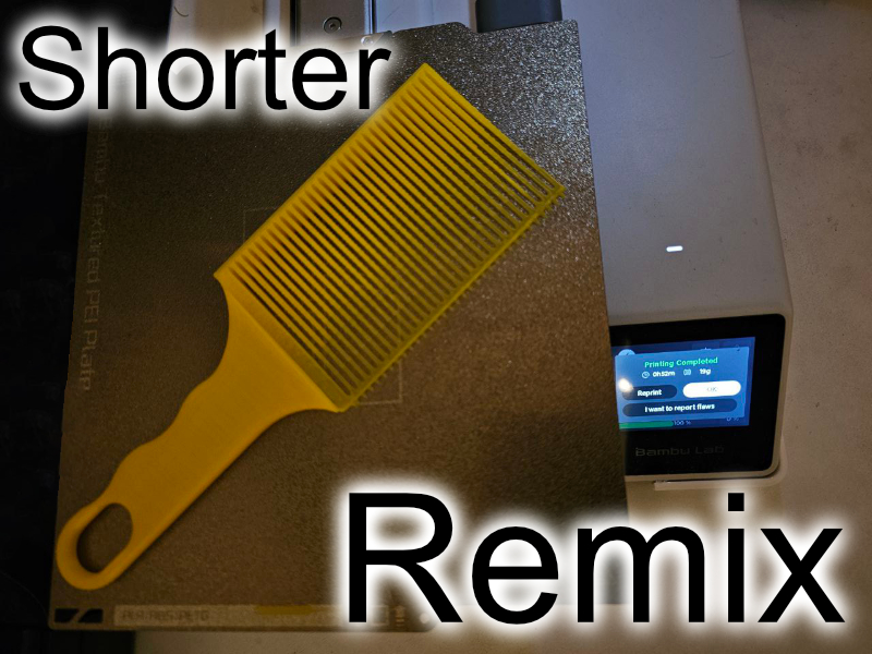 Barber comb 2 Remixed into a shorter tool