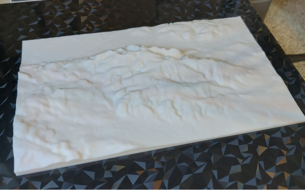 Kyffhäuser Topographie Relief Karte