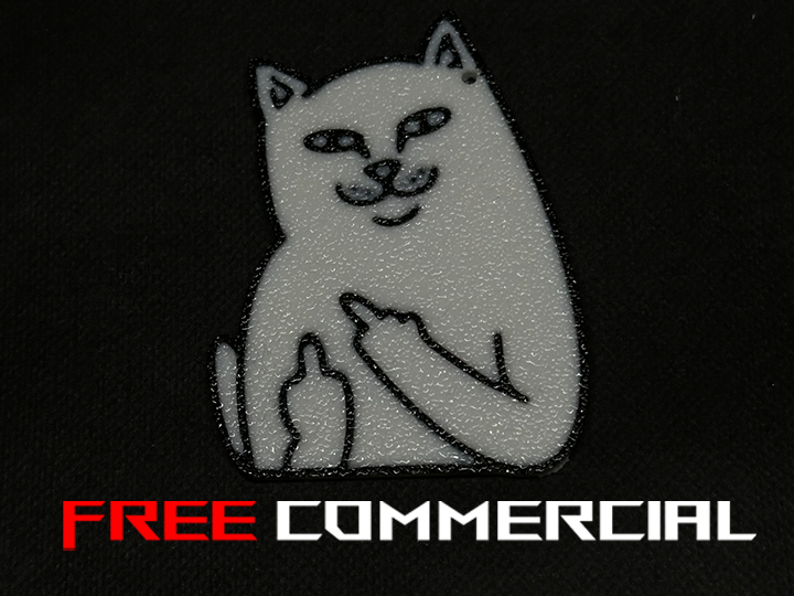 Ripndip cat meme keychain
