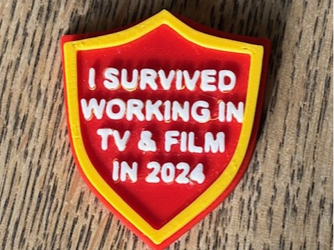 I survived working in the TV & film badge