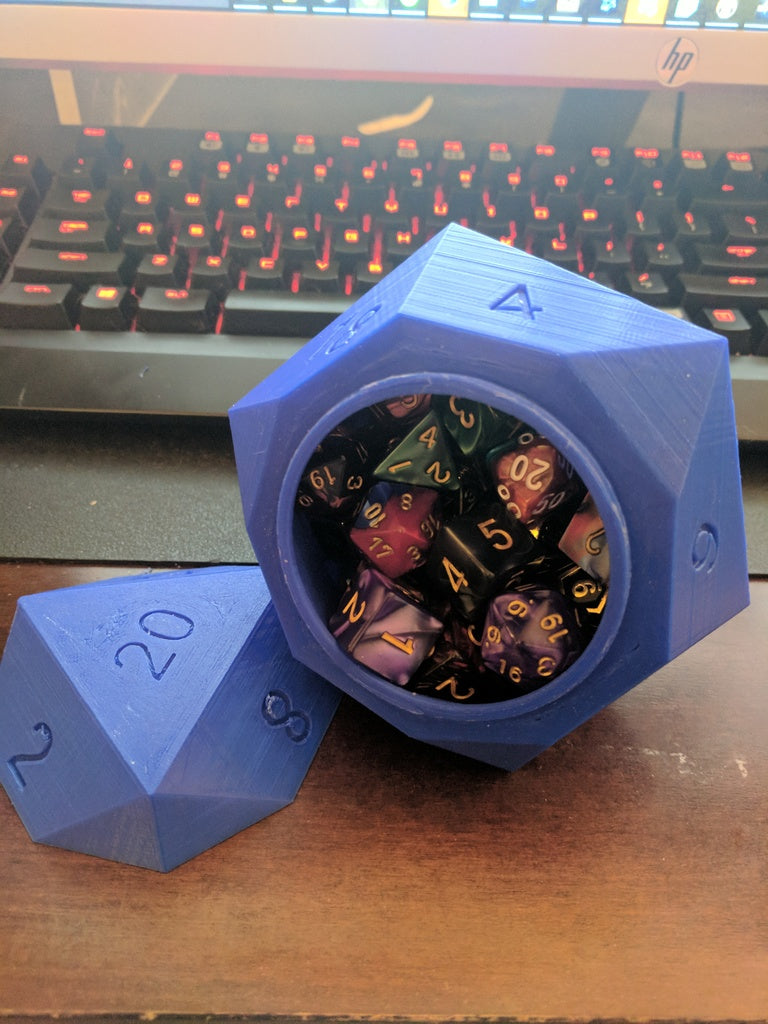 Screw Top D20 Dice Box V2