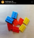 Minifigures Brick square base plate