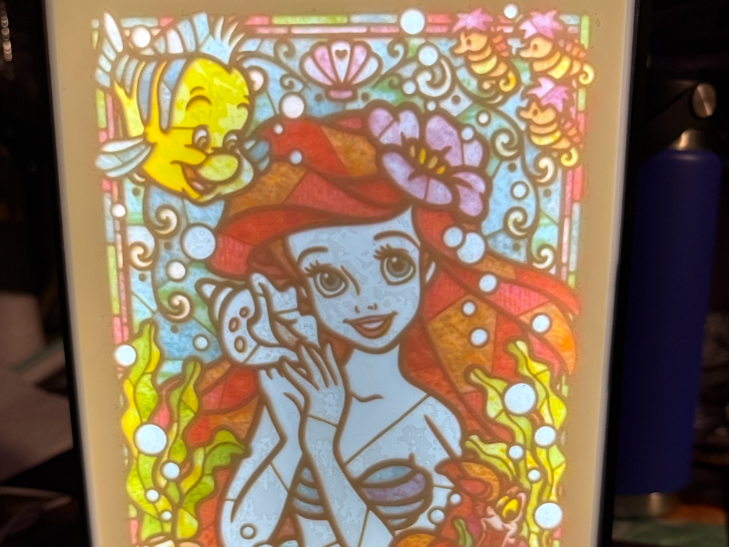 mermaid lithophane