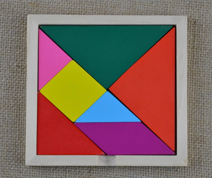 儿童益智玩具七巧板 Children's puzzle toy tangram