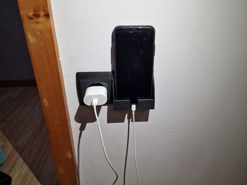 Mirror sockets with mobile phone charging stand