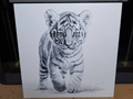 Black and white - Tiger cub - 2 colours - hueforge
