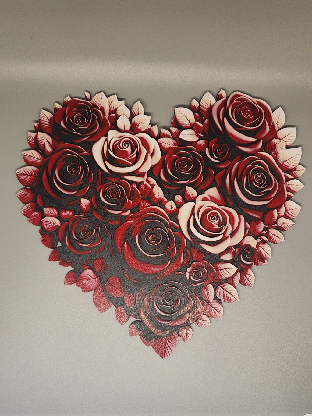 Hueforge heart made of Roses