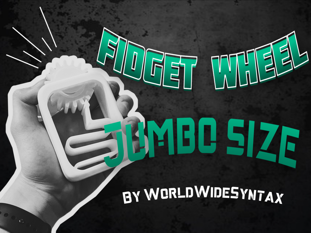 Fidget wheel jumbo size