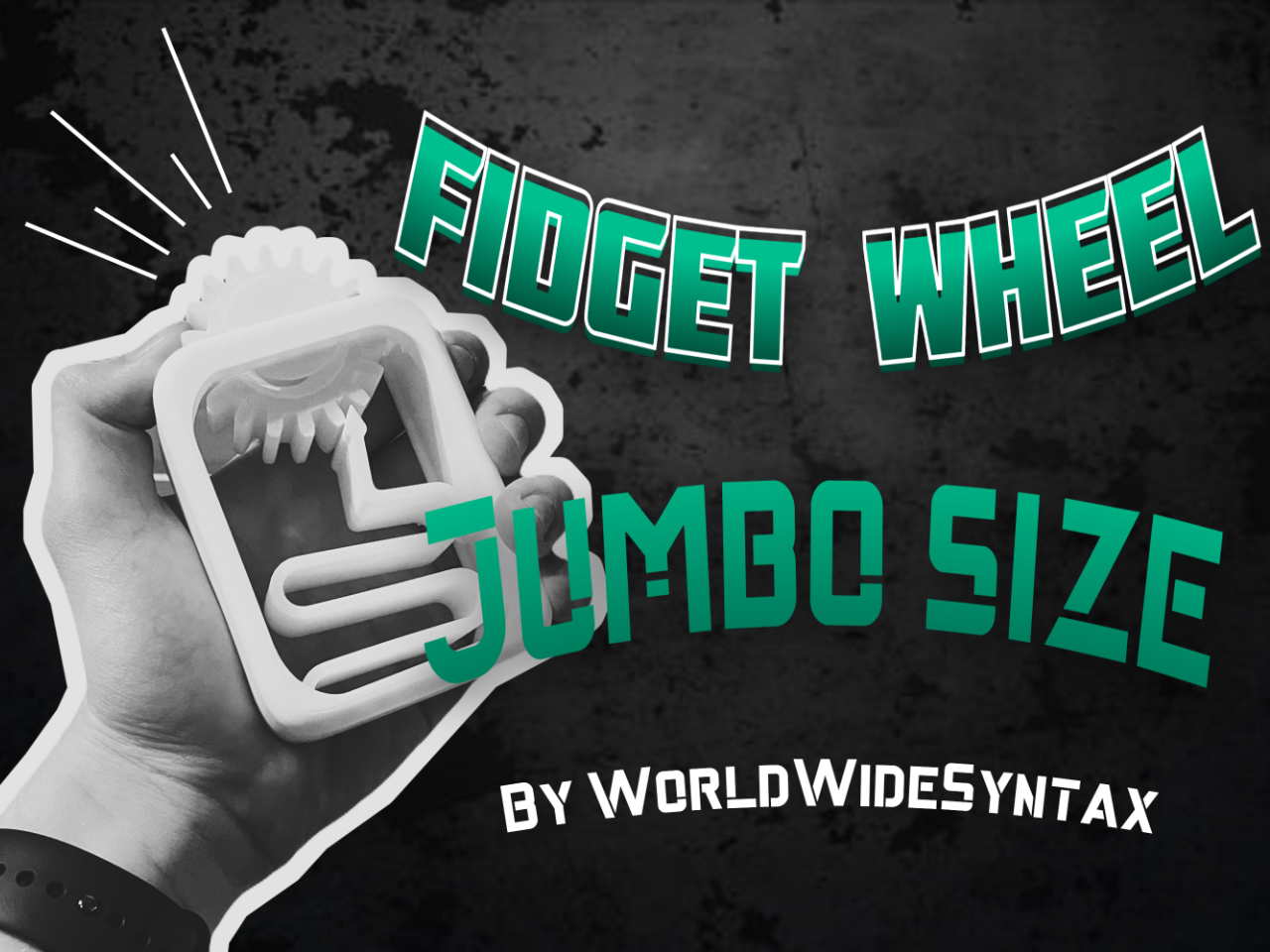 Fidget wheel jumbo size