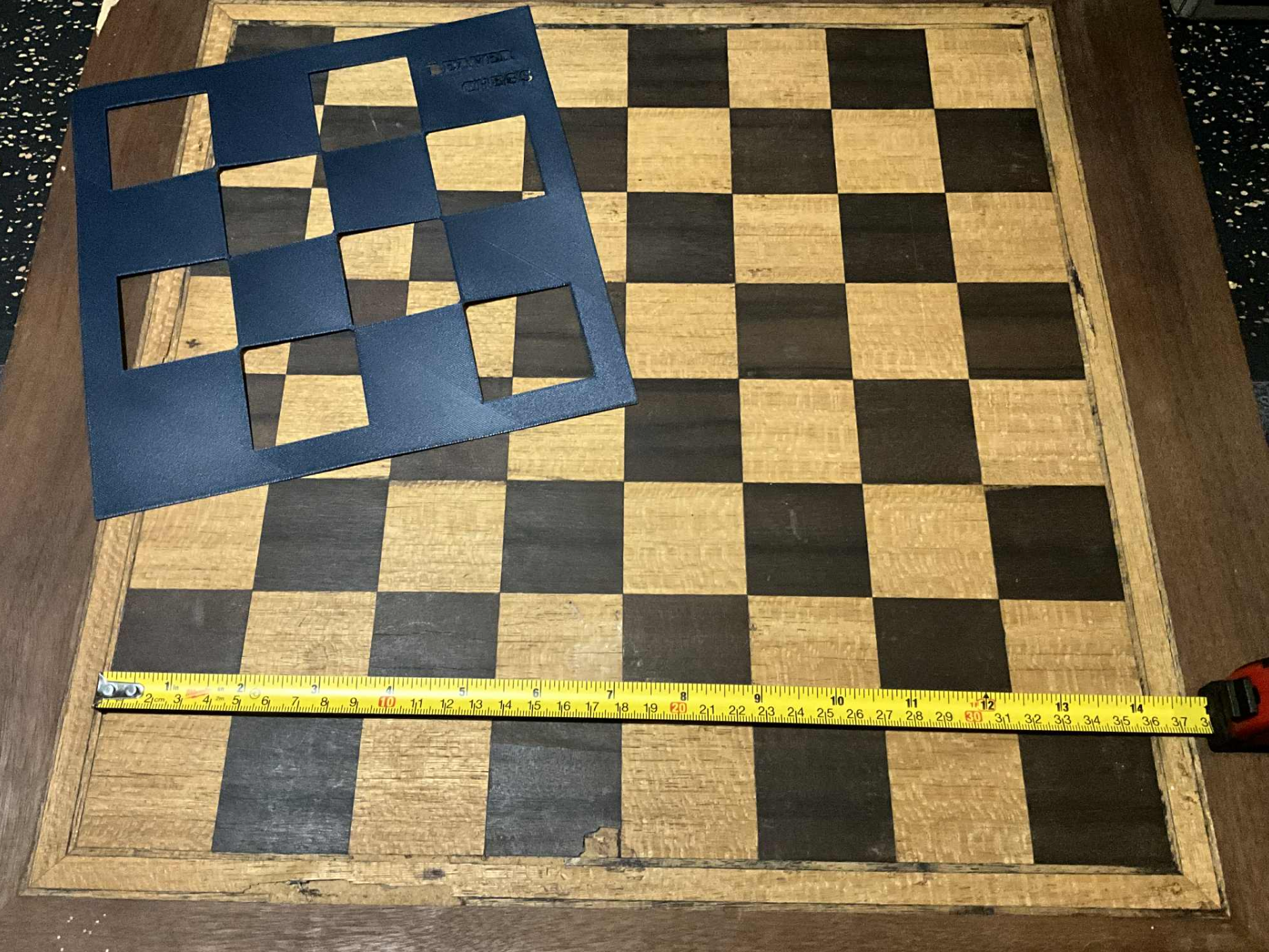 Chess Board Stencil. Checkers Stencil.