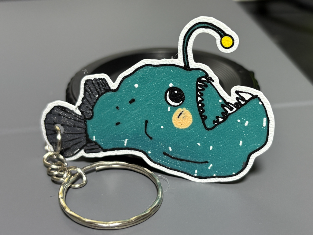 Angler fish Keychain