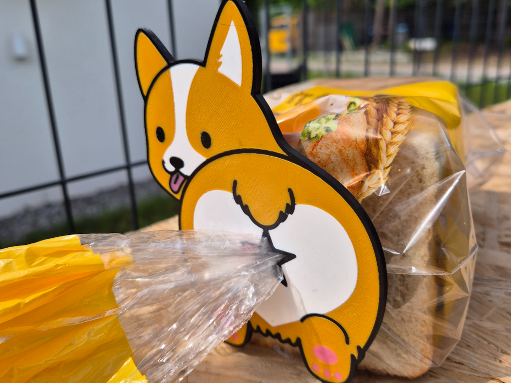 Corgi bread clip