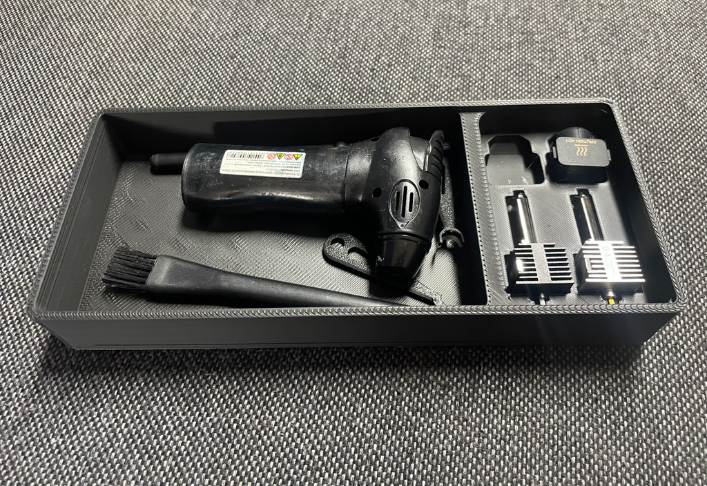 Nozzle / hotend organizer with extra space