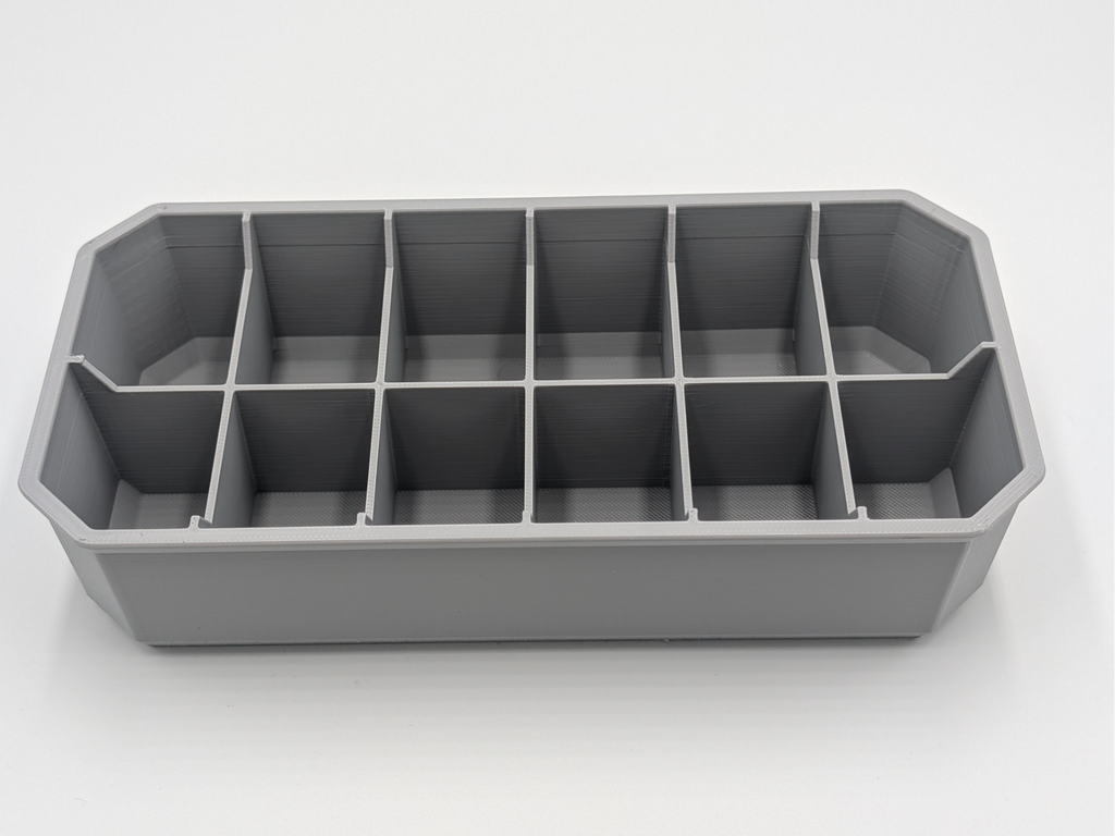 6x2 Ice cube tray Packout low profile NO LABEL