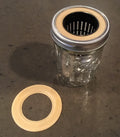 Wide mason jar Kratky Lid 2” net cup