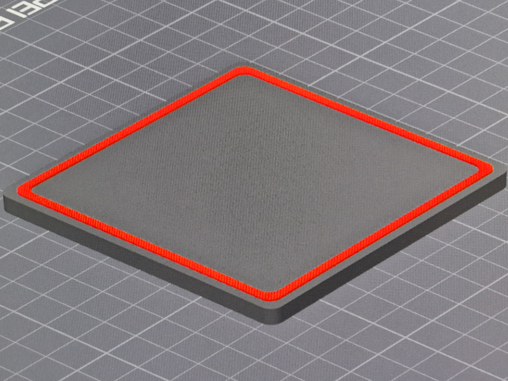Square coaster (round corners) with lip
