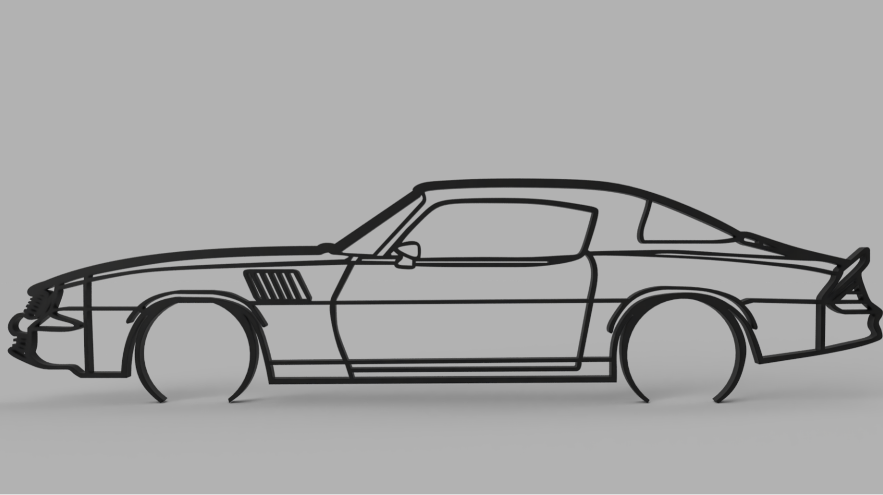 1978 Camaro Silhouette Wall Art