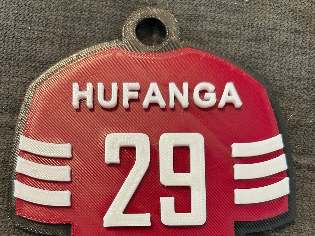 Talanoa Hufanga Jersey Fan Chain Necklace