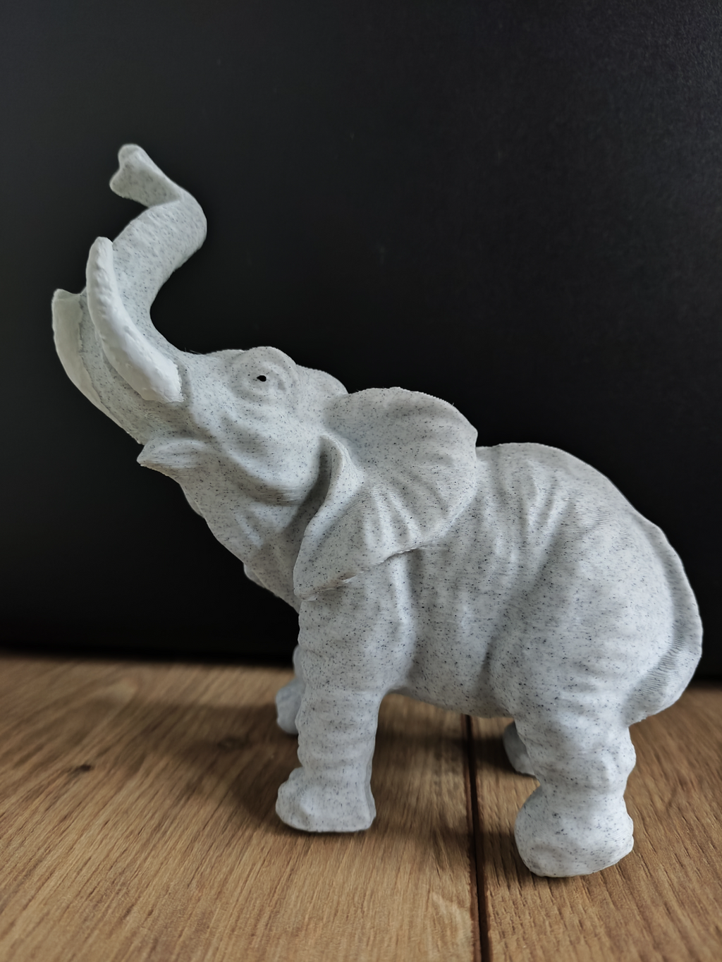 Standing elephant sculpture statue