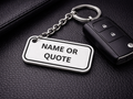 Custom Name or Quote Keychain