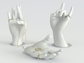 Ring and jewelery-holder hands
