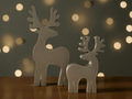 Reindeer Decor Set Minimalist Christmas Decoration