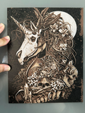 Unicorn Zombie with Skulls (hueforge)