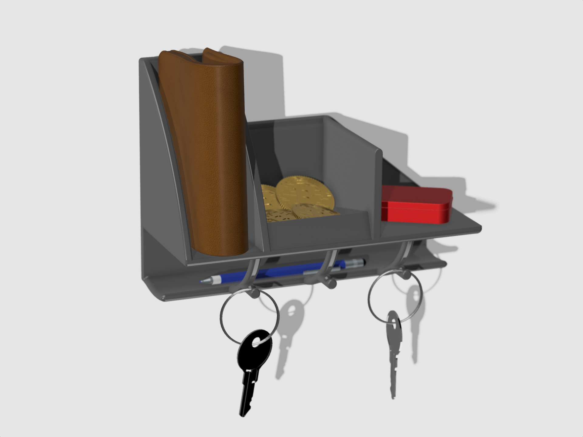 Key, Smart Wallet, Coins, holder