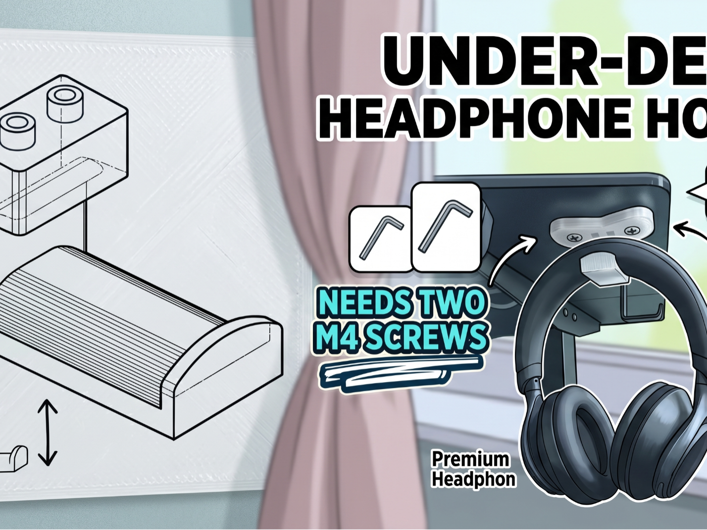 Headphone Holder V2.0
