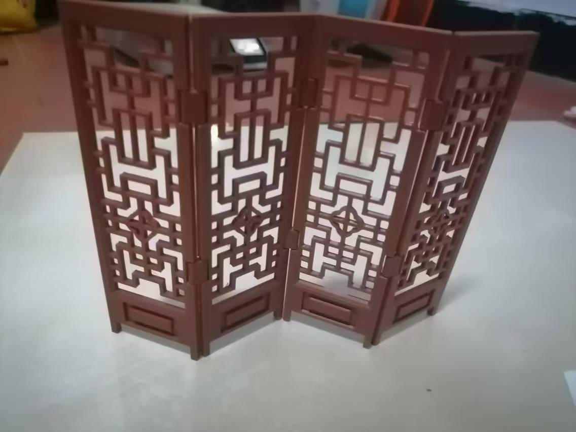 Tabletop ornament screen一体式可折叠桌面摆件中国风屏风