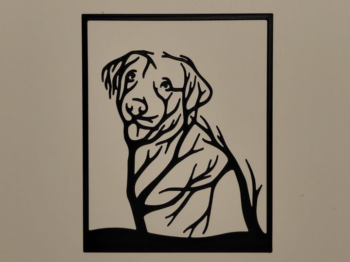 dog - tree art