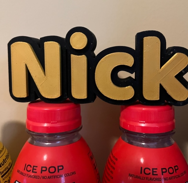 3D Nick Name Print