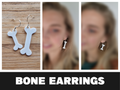 Bone earrings halloween