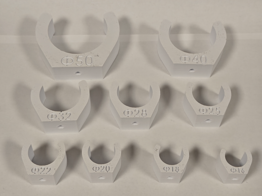 Heavy-Duty Pipe Clips (M4) | 16-50mm Set