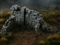 Ruined temple wall - Scatter terrain
