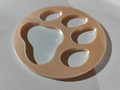 Dog paw print template