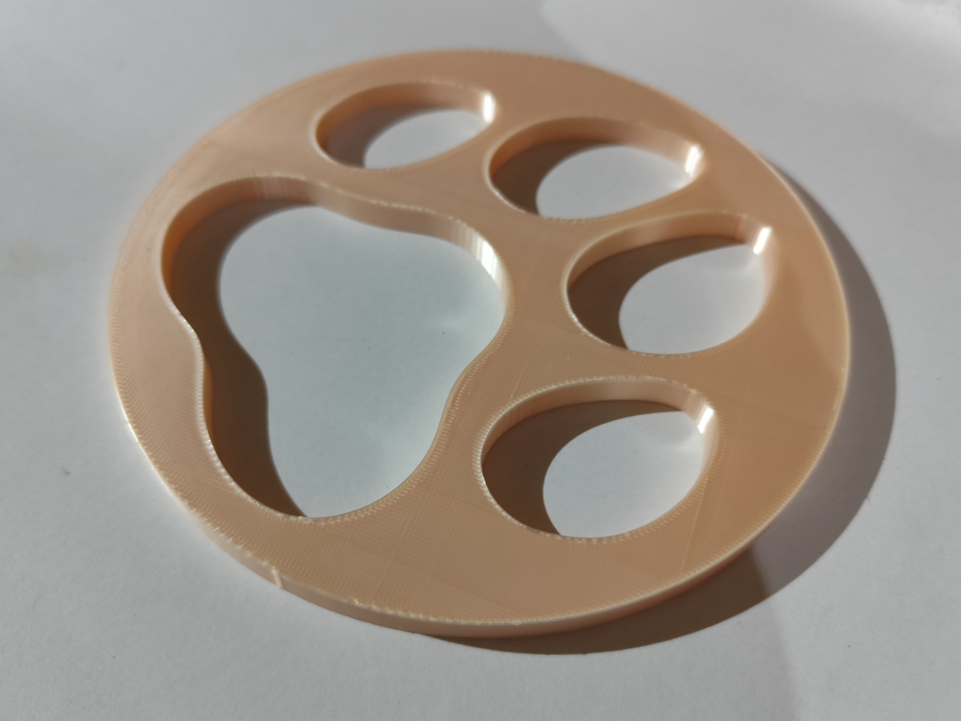 Dog paw print template