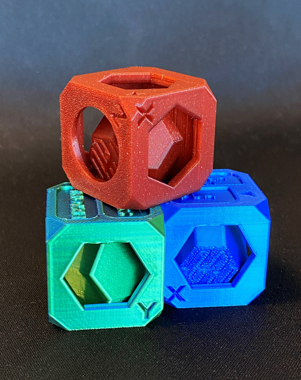 INFILL3D-CALIBRATION CUBE/FILAMENT SWATCH/FIDGET CUBE