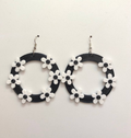 Earring flower split part pendientes flores