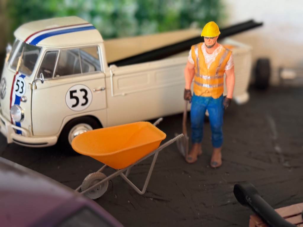Diorama Bauarbeiter 1:18