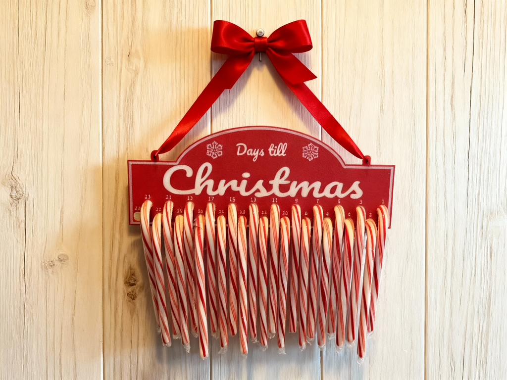 Christmas Candy Cane Advent Countdown