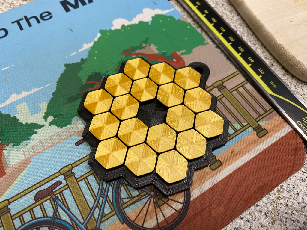 Multicolor JWST/James Webb keychain with logo