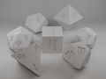 Dungeons and dragons dice set