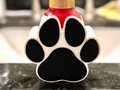 Paw Print B&BW Soap Bottle Holder