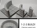 Cut Stone curved wall (OpenLOCK system)