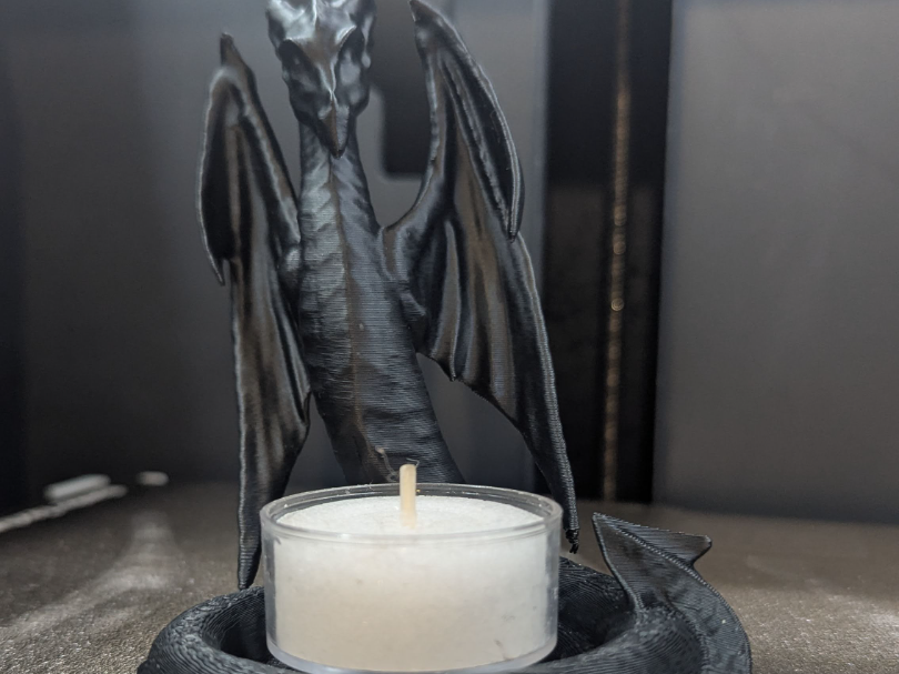 Drache Teelichthalter