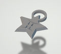 Zodiac keychain / pendant Gemini star