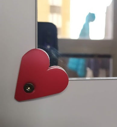 Heart mirror holder (3mm)